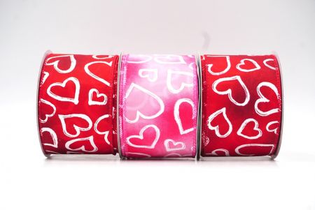 Classic Valentines Heart Wired Ribbon